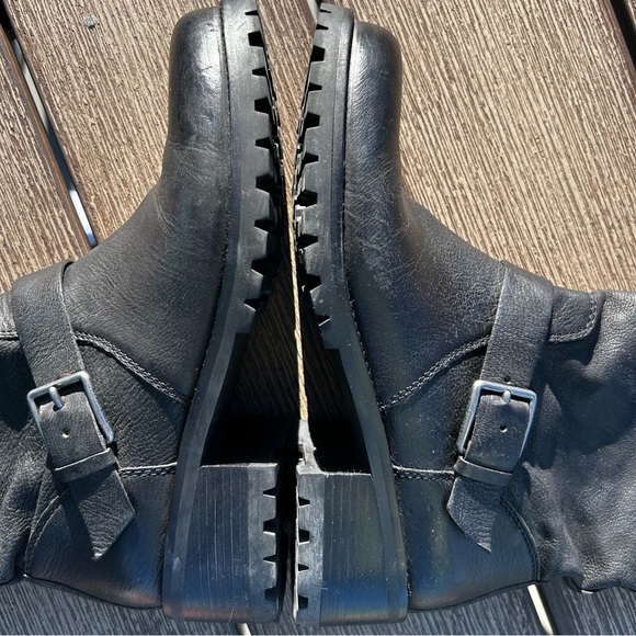 Cole Haan Hemlock W00198 Black Leather Buckle Boot Size 7.5 - Picture 11 of 15